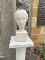Statue, Hoofd van de godin Hygieia - 46 cm - Pierre