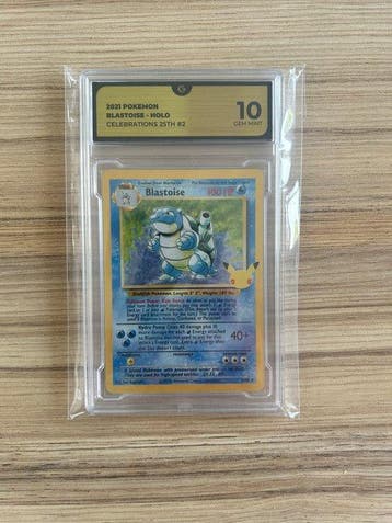 Pokémon - 1 Graded card - Tortank 25th #2 Holo - GG 10 -, Hobby & Loisirs créatifs, Jeux de cartes à collectionner | Pokémon