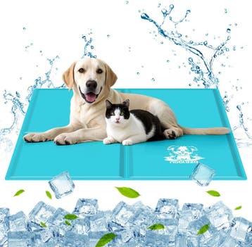 Koelmat Hond & Kat - 120x80 cm - Blauw - Nobleza, Dieren en Toebehoren, Verzenden, Nieuw