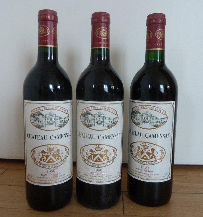 1990 x3 Chateau Camensac, 1998 Alter Ego de Palmer & 1989, Collections, Vins