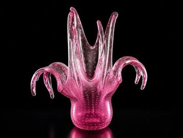 Guerrieri Murano - Tafelmiddenstuk - Kristal - Zonder, Antiek en Kunst