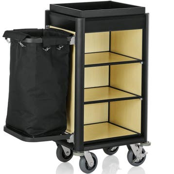 Huishoudwagen | ISABELLA | Aluminium/Hout | 3 Niveaus |, Verzenden, Nieuw in verpakking