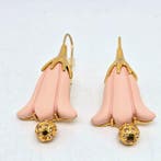 Oscar De La Renta - Plaqué or - Boucles doreilles - Tulipes