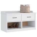 vidaXL Gangbankje SANDNES wit 87x40x50 cm massief grenenhout, Verzenden, Nieuw