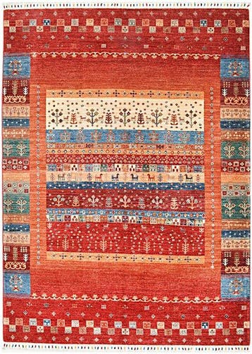 Afghan, Gabbeh, Met de hand geknoopte prachtige traditionele, Nieuw