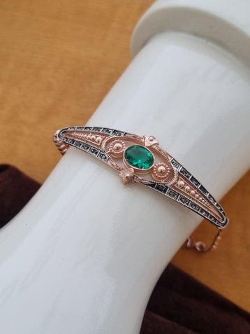 Zonder minimumprijs - Armband - 9 kt. Zilver, Roségoud