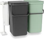 2dekans | Brabantia Sort & Go Inbouw Prullenbak - 2 x 16, Ophalen of Verzenden, Nieuw