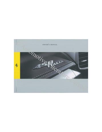 2011 FERRARI 458 ITALIA HARDCOVER INSTRUCTIEBOEKJE ENGELS