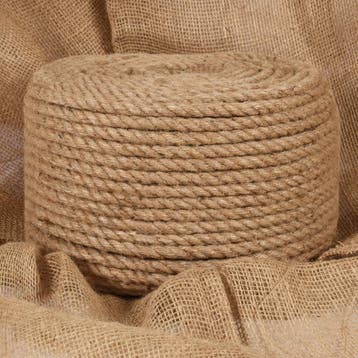 vidaXL Touw 50 m lang 10 mm dik jute, Verzenden, Nieuw