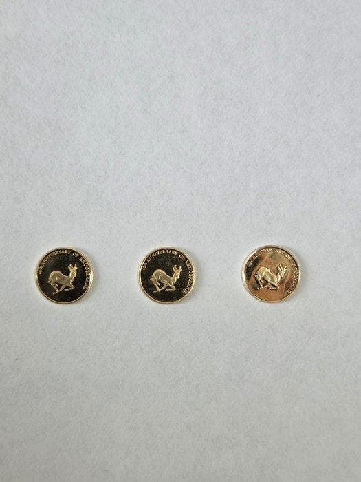 Zuid-Afrika. Krugerrand 2007, 40th Anniversary, 3 x Coins, Timbres & Monnaies, Monnaies | Europe | Monnaies non-euro