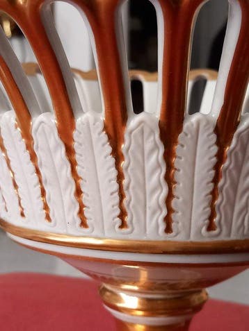 Porcelaine de Paris - Mand - Porselein - Alzata Impero