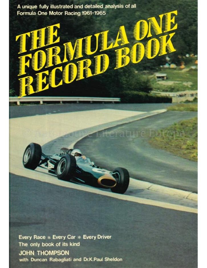 THE FORMULA ONE RECORD BOOK: EVERY RACE - EVERY CAR - EVERY, Livres, Autos | Livres