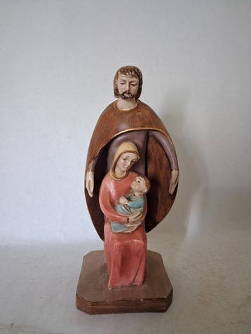 Beeld, Heilige Familie - 24 cm - Gips