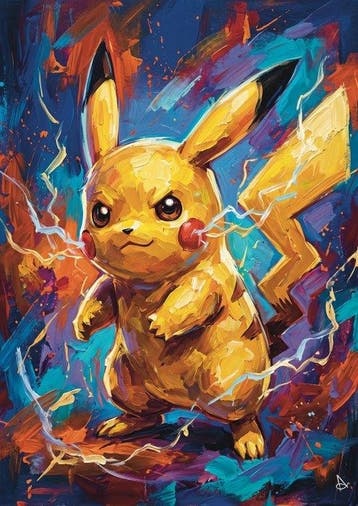 ANDSAL - Lot of 2 Pikachu & Charizard Pokémon Pop Art, Nieuw