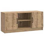 vidaXL TV Kast Artisanaal eiken 102 x 34,5 x 47 cm Bewerkt, Verzenden