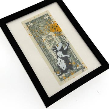 WhyCreationz (XX-XXI) - Rat with his cheese (Banksy hommage)