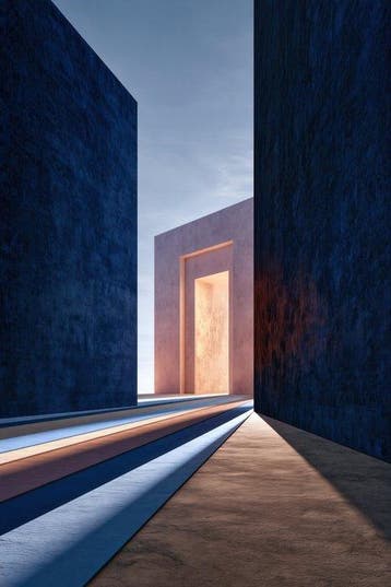Lea Ottavi - Indigo Passage Light · XXL · Hand signed