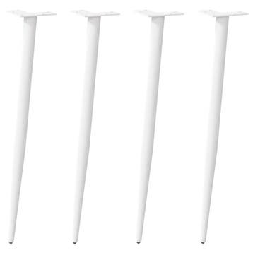 vidaXL Console tafelpoten conische vorm 4 st 72-73 cm staal, Verzenden
