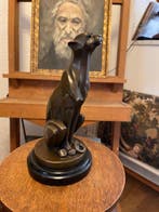 De Coux - sculptuur, Art Deco - Zittende Cheetah - 30 cm -