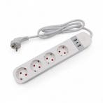 Slimme WiFi Stekkerdoos | 4x EU Stopcontact | 2x USB-A + 1x, Verzenden, Nieuw