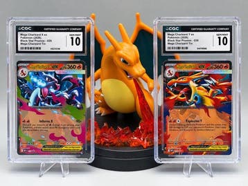 Pokémon - 2 Graded card - Mega Charizard X ex & Mega, Nieuw