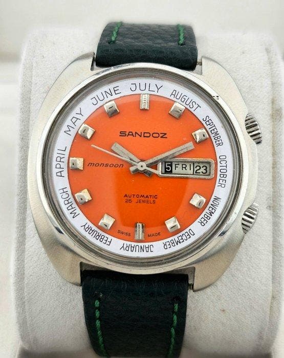 Sandoz - Monsoon - Zonder minimumprijs - 1776Z-84-8 - Heren, Handtassen en Accessoires, Horloges | Heren