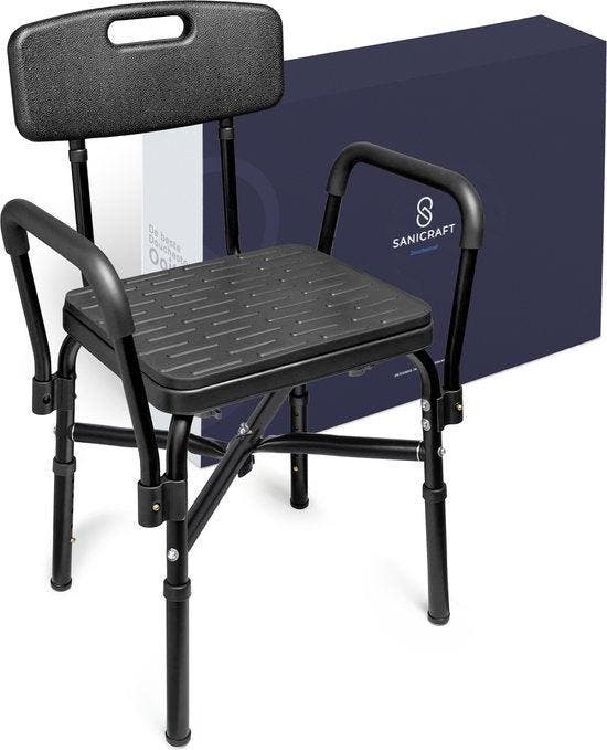 2dekans | Sanicraft® Douchestoel - Douchekruk met Armleuning, Doe-het-zelf en Bouw, Sanitair, Ophalen of Verzenden