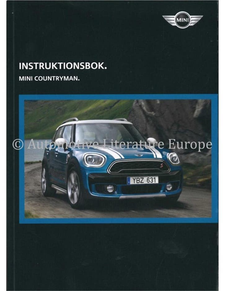 2017 MINI COUNTRYMAN INSTRUCTIEBOEKJE ZWEEDS, Auto diversen, Handleidingen en Instructieboekjes, Ophalen of Verzenden