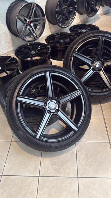 MB Design KV1 20 9x20 5x112 ET42 Continental Sportcontact, Autos : Pièces & Accessoires, Pneus & Jantes, Banden en Velgen