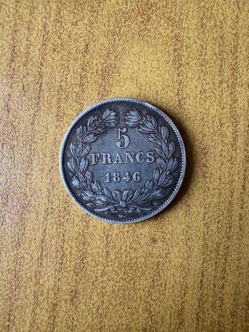 Frankrijk. Louis Philippe I. 5 Francs 1846-A, Paris (Zonder