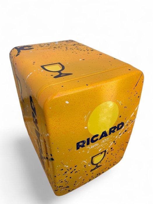 Koelkast - PVC - Mini-koelkast Ricard Pop Art, Antiek en Kunst, Antiek | Wandborden en Tegels