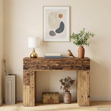 vidaXL Salontafel Oud hout 102 x 35 x 75 cm Bewerkt hout, Verzenden, Nieuw