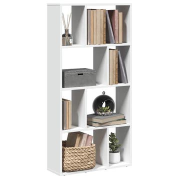 vidaXL Boekenkast Wit 60x20x120,5 cm Bewerkt Hout, Verzenden