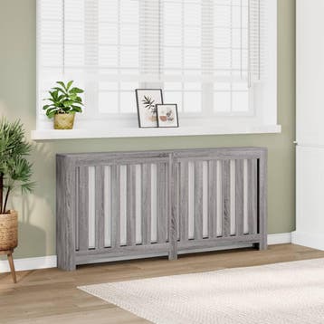 vidaXL Radiatorombouw 175x20x82 cm bewerkt hout grijs sonoma, Verzenden