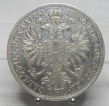 Oostenrijk. Franz Joseph I. 1 Florin (Gulden) 1861 A / Wien
