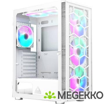 Montech X3 Glass Midi-Tower RGB Tempered Glass Wit, Verzenden, Nieuw