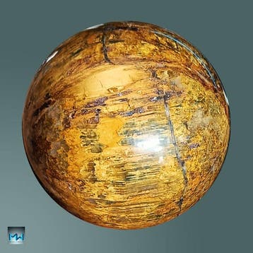 Gepolijste pietersietbol uit Namibië - Hoogte: 65 mm -
