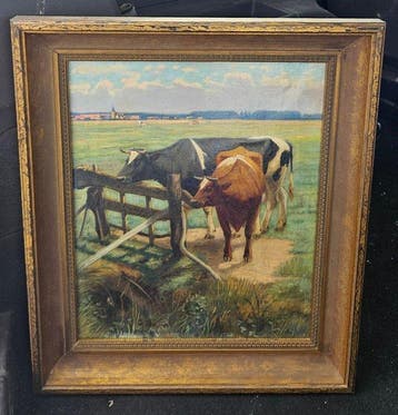 Antoon van Leemputten (1875-1906) - Landschaft mit Kühen