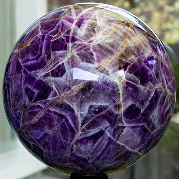 amethist Fine Polished Amethyst Sphere - Hoogte: 10.8 cm -