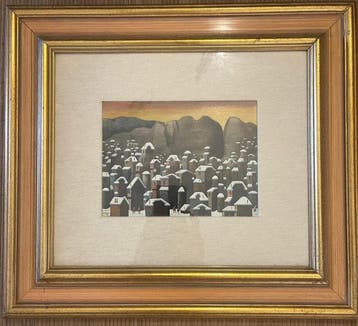 Corrado Simeoni (1938-2019) - Paesaggio Invernale, Antiek en Kunst