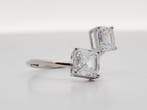 Zonder minimumprijs - Ring - 14 karaat Witgoud - 2.42ct. tw., Nieuw