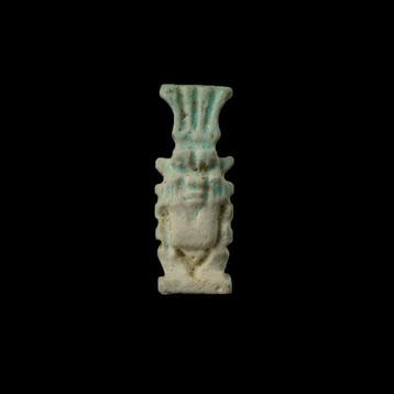 Oude Egypte, late periode Faience bes, Amulet