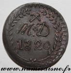 France Aniche 59 30 Sols 1820 Minen, Verzenden