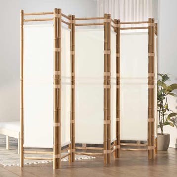 vidaXL Kamerscherm 6-panelen inklapbaar 240 cm bamboe en, Verzenden