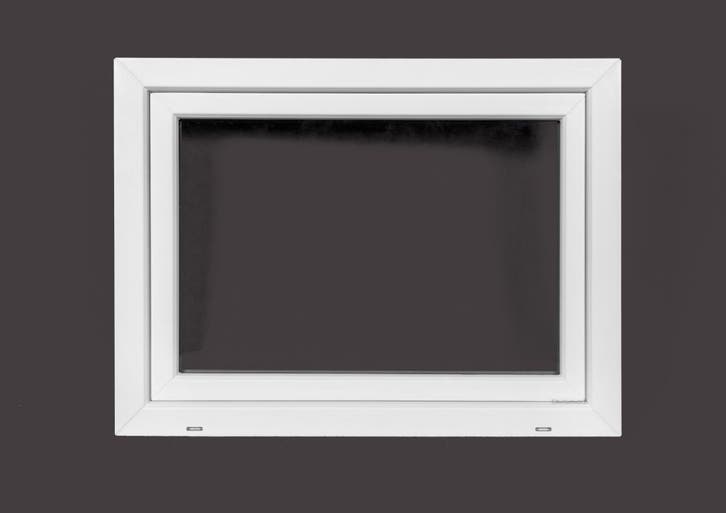 PVC kiep b80xh60 cm Wit, Doe-het-zelf en Bouw, Glas en Ramen, Dubbelglas, Nieuw, Gevelraam of Ruit, Minder dan 80 cm, Minder dan 80 cm