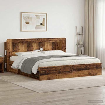 vidaXL Hoofdeinde Kast met opslag Oud hout Geconstrueerd, Verzenden