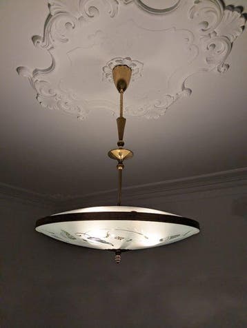 Plafondlamp - Kristal - gebogen kristal