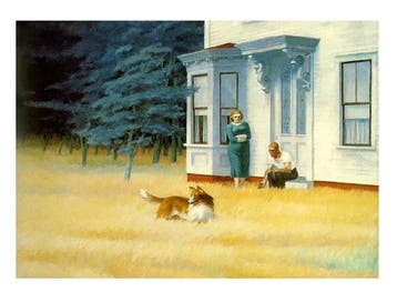Edward Hopper - “Cape Cod Evening, 1939”. - 40 x 30 cm., Antiek en Kunst