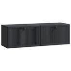 vidaXL Wandmontage TV-kast Zwart 98 x 31 x 30 cm Bewerkt, Verzenden, Nieuw