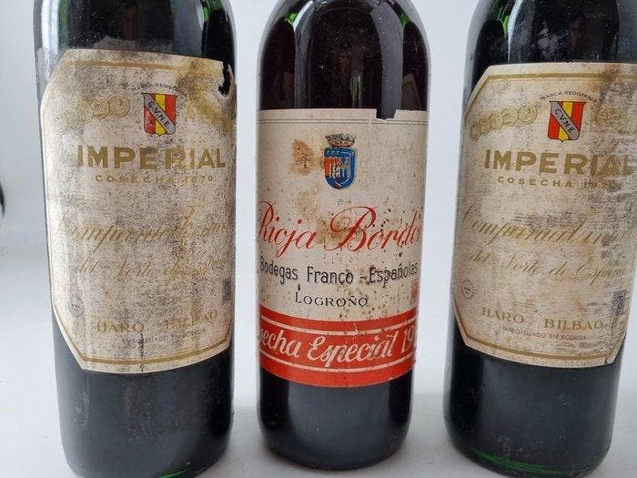 1970 C.V.N.E. Imperial (x2) & 1970 Bodegas Franco-Españolas,, Collections, Vins